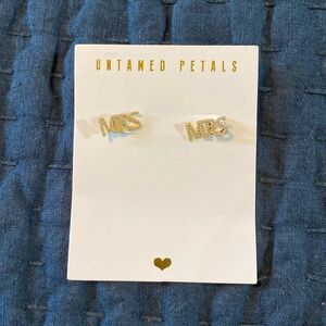 MRS. stud earrings
